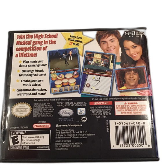 High School Musical Makin' the Cut! Nintendo DS, 2007 Game NWT - Picture 2 of 3